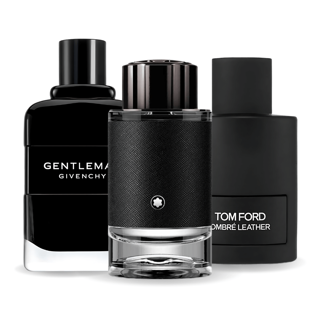 Zestaw 3 perfum Tom Ford Ombre Leather,  Givenchy Gentleman, Montblanc Explorer 100ml